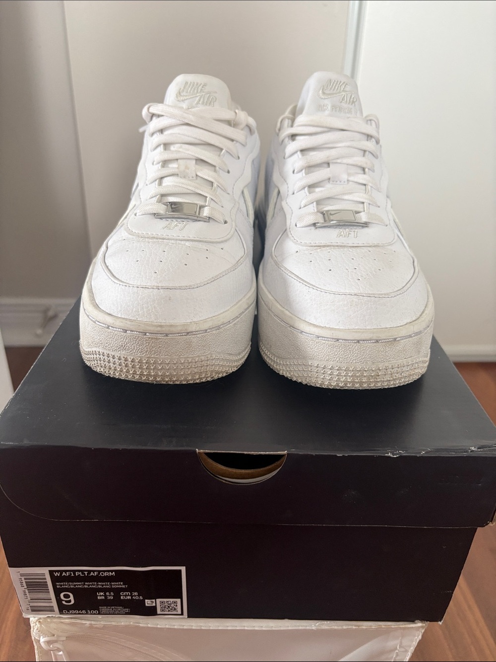Nike Platform Air Force 1 Women's Sneakers - White